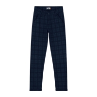 Skurk broek Bruce navy geruit